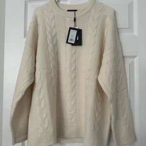 NAADAM Luxe Cashmere Cable Crewneck